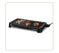 LITTLE BALANCE 8552 Easy Plancha 2000 XL, Piastra elettrica 6-8 persone, Superficie di cottura XXL, Qualsiasi tipo di cibo, 2000 W, Nero