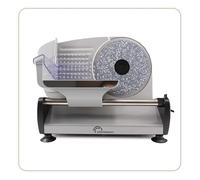 LITTLE BALANCE 8702 Easy Cut Ceramica, Affettatrice elettrica, Affettatrice per prosciutto, Lame in acciaio inossidabile, Spessore regolabile 0-15 mm, Per affettare carni, salumi, pesci, formaggi, 200