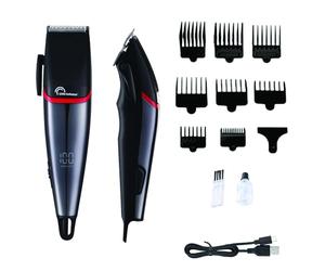 LITTLE BALANCE 8804 Easy Performance, tagliacapelli uomo, autonomia 2:30, ricarica USB-C, schermo LED, 8 zoccoli, 4 impostazioni di lunghezza, nero