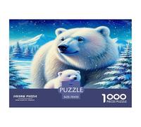 Little Bear And Polar Bear Jigsaw Puzzle,1000 Pezzi Classici, Per Adulti E Bambini A Partire Da 12 Anni Giochi Rilassamento E Intelligence Perfetto Per Appassionati Di Esperti - Regalo Per Amore E Am