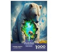 Little Bear And Polar Bear Jigsaw Puzzle,1000 Pezzi Classici, Per Adulti E Bambini Da 14 Anni E Più Giochi Educativi Giocattoli Sfida Impossibile - Decorazione Della Casa 70x50cm/1000pcs