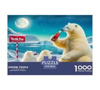 Little Bear And Polar Bear Jigsaw Puzzle,1000 Pezzi Classici, Per Adulti E Bambini Da 14 Anni E Più Giochi Del Cervello Perfetto Per Appassionati Di Esperti - Decorazione Della Casa 38x26cm/1000pcs