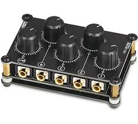 Little Bear MC5 - Mini mixer audio stereo portatile a 4 canali, registrazione live da studio passivo, a basso rumore (senza alimentazione necessaria)