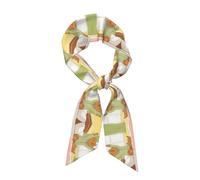 Little Bear si è appena alzato Elegante sciarpa in raso per donna Morbida sciarpa alla moda lucida con stampa integrale Versatile da indossare come fascia per capelli Cravatta per appuntamenti Foto