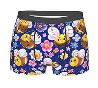 Little Bee in The Flower Leggeri Boxer Slips per Uomo Intimo Slip Confortevole E Uso Quotidiano Slip Uomo Intimo XXL