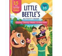 Little Beetle's Activity Book: Coastal Beach Adventures for Ages 3-5 | Preschool Learning Activities Including Tracing, Counting, Coloring, Mazes, ... Connect the Dots, Spot the Difference & More