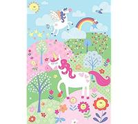 Little Big Cloud Unicorn Wall Mural Pink 158X232, Carta, 158x232cm