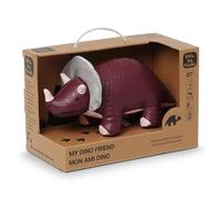 Little Big Friends Dino Friends | Stimola i sensi con i colori, le trame e il campanellino tintinnante | Pelle vegana | Facile da pulire | Penelope il triceratopo