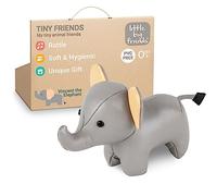 Little Big Friends I Piccoli amici Tiny Friends | Sonagli per bambini | Animale morbido | Facile da pulire | Decorazione per la cameretta | Vincenzo l'elefante