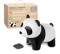 Little Big Friends peluche musicale a carica | Pupazzo tira-cordicella con ninna nanna | Morbido, facile da pulire, per neonati | Sostiene udito e motricità fine | Luca il Panda