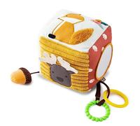Little Big Friends Soft Activity Cube | Developmental Toy| Encourages Hand-Eye Coordination And Motor Skills | Forest
