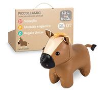 I Piccoli amici di Little Big Friends Tiny Friends | Sonagli per bambini | Animale morbido | Facile da pulire | Decorazione per la cameretta | Carlo il cavallo