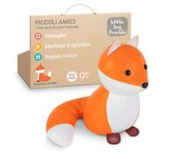 Little Big Friends Tiny Friends | Sonaglio neonato morbido | Sonaglino portatile per passeggino e seggiolino | Facile da pulire | Ideale per passeggino, seggiolino, borsa cambio | Richard la Volpe