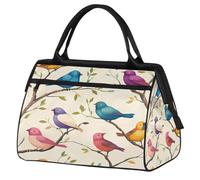 Little Bird - Borsa da palestra per uomo e donna, con uccellino sui rami, da viaggio, sport, impermeabile, per il fine settimana, per la notte, leggera, da portare con sé