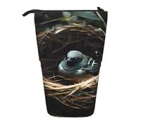 Little Bird Nest - Astuccio espandibile per matite, in tessuto Oxford multi-design, altezza regolabile, borsa cosmetica multiuso