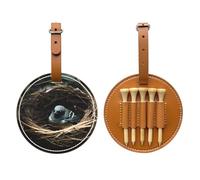 Little Bird Nest - Borsa portaoggetti con stampa a forma di nido di uccello, portatile, per organizzare facilmente le magliette, marrone, taglia unica, Art Deco