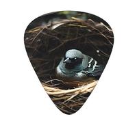 Little Bird Nest Plettri per chitarra, 12 pezzi, materiale ABS, bordi lisci, sensazione confortevole, 3 spessori opzionali