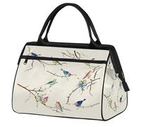 Little Birds Borsa da palestra per uomini e donne, Uccello sui rami Borsone sportivo da viaggio impermeabile Weekend Pernottamento Borsa leggera Bagaglio Tote