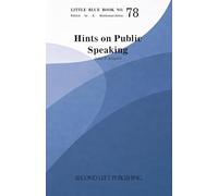 Little Blue Book 78: Hints on Public Speaking