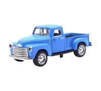 Little Blue Truck Toy Toy Pull Back Vintage Pickup Truck con auto a porte di apertura piccole auto modello per la scrivania della casa libreria