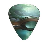 Little Bridge In The Eastguitar - Set di 12 plettri per chitarra acustica, basso, chitarra elettrica e molto altro ancora.