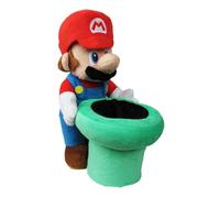 Little Buddy Super Mario Bros. Plush 9" Con Tubo Di Scorrimento