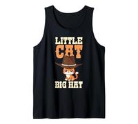 Little Cat Big Cappello con design a forma di gatto carino per bambini Canotta