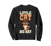 Little Cat Big Cappello con design a forma di gatto carino per bambini Felpa