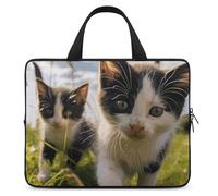 Little Cat on the Grass - Custodia per computer portatile, ultrasottile, impermeabile, 10", con cinghia da polso