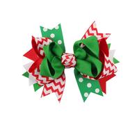 Little Christmas Holiday Hair Bow Clip Accessory