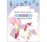 Little Composer's Sketchbook: Kids Music Manuscript Book with 7 Large Staff Lines Per Page | 100 Pages | Ideal for Practice, Composition, and Music Class