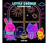 Little Corner Black Paper Coloring Book: Cozy and Creative Moments