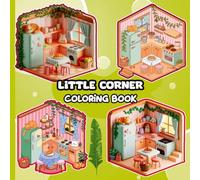 Little Corner Coloring Book: Relaxing cozy illustrations of little corners to color for stress relief mindfulness calm and creative moments