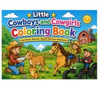 Little Cowboys and Cowgirls Coloring Book