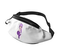 Little Cute Purple Mermaid Girl borsello da cintura Sport Casual borsello da cintura per donna Uomo alla moda