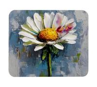 Little Daisy Art Paint (1) Design Tappetini Mouse Confortevole Tappetino Mouse Bordo Cucito Mousepad per Gioco Casa Ufficio 25X30Cm