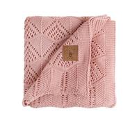 Little Dedi Silky Soft 100% Austrian Eucalyptus Lyocell Tencel™ - Coperta in maglia per neonati, 80 x 100 cm, ipoallergenica e termoregolante, comfort di lusso per neonati Emily