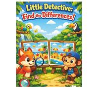 Little Detective: Find the Differences!: Fun Spot-the-Difference Puzzle Book for Kids