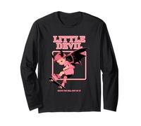 Little Devil Skate The Hell out of It (Grafica Saker Girl) Maglia a Manica