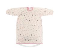 Little Dimsum Bavaglino Neonato Impermeabile con Maniche Lunghe per Seggiolone, 6 Mesi-3 Anni, Unisex(Fiore)