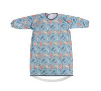 Little Dimsum Bavaglino Neonato Impermeabile con Maniche Lunghe per Seggiolone, 6 Mesi-3 Anni, Unisex(Tavola da surf)