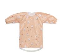 Little Dimsum Bavaglino Svezzamento Tutto in Uno con Maniche Lunghe, Impermeabile, Unisex, per Bambini da 6 Mesi a 3 Anni (Alpaca)