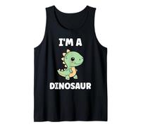 Little Dino Cute Funny Child Simple I'm a Dinosaur Canotta