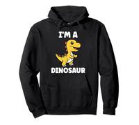 Little Dino Cute Funny Child Simple I'm a Dinosaur Felpa con Cappuccio