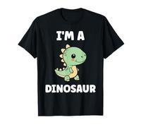Little Dino Cute Funny Child Simple I'm a Dinosaur Maglietta