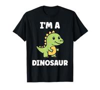 Little Dino Cute Funny Child Simple I'm a Dinosaur Maglietta