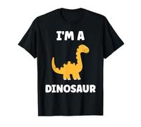 Little Dino Cute Funny Child Simple I'm a Dinosaur Maglietta