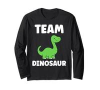 Little Dino Cute Funny Child Simple Team Dinosaur Maglia a Manica
