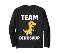 Little Dino Cute Funny Child Simple Team Dinosaur Maglia a Manica