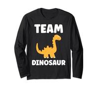 Little Dino Cute Funny Child Simple Team Dinosaur Maglia a Manica